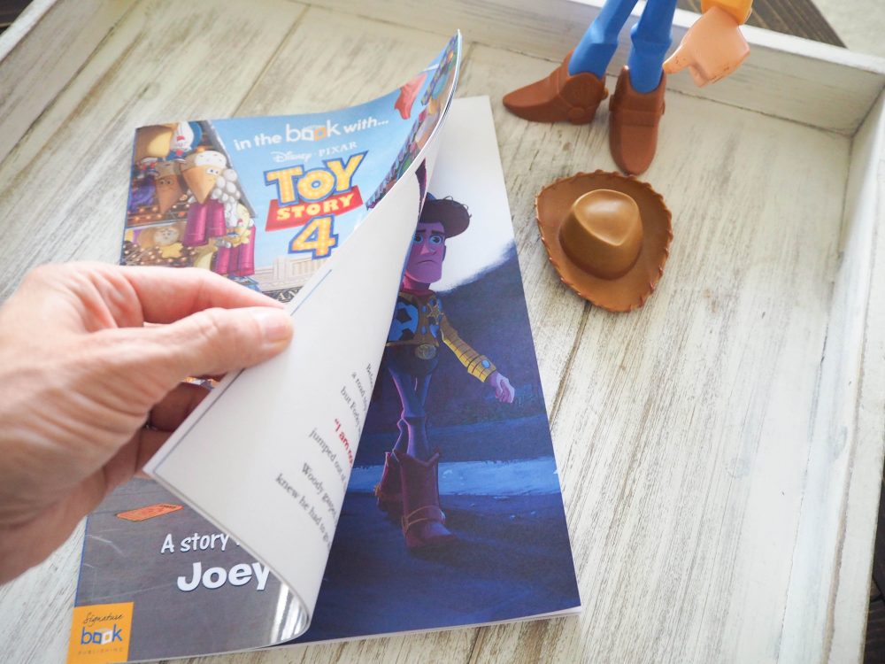toy story 4 book with figures